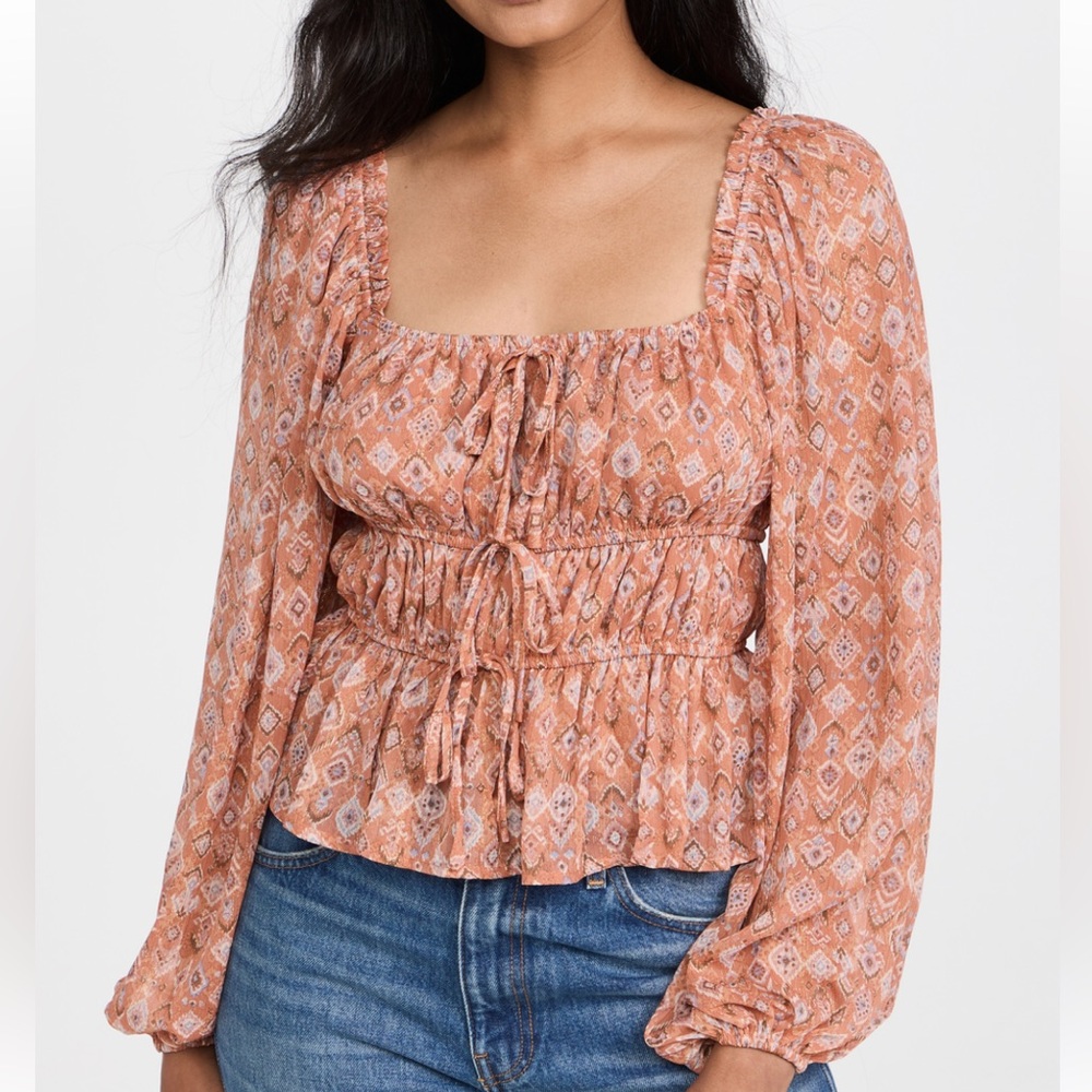 Shopbop Moon River Geometric Top